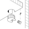 Rafix Furniture Connectors with Bolts for 19mm, 3/4" Material Flush