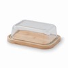 Lacor - 62898 - Butter Container, Bamboo Base, Borosilicate Glass