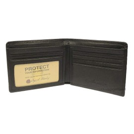 Osgoode Marley Leather RFID Mens Hidden Billfold Wallet (Black)