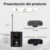 Micrófono Inalámbrico WinMix A1-2 Solapa y Diadema 2 Bodypack Negros