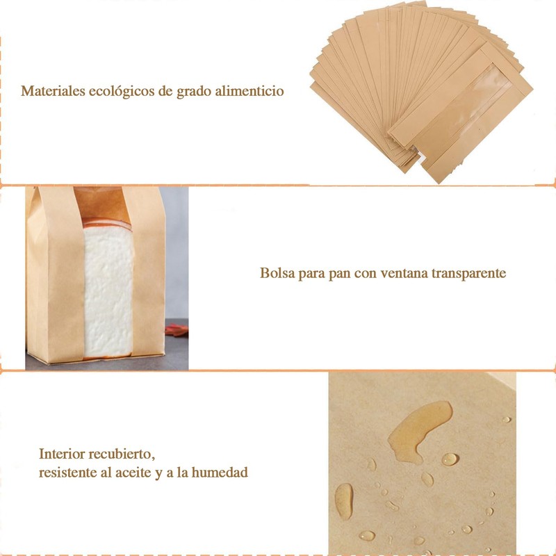 U Chef Set de 30 Bolsas de Papel Kraft para