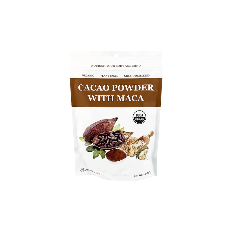 Cherie Sweet Heart Organic Cacao Powder with Maca Pouch, Non-GMO