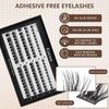CoFier Pre Glued Wispy Lash Clusters Kit – 100 Pcs