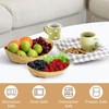 OdoVow Ceramic Fruit Bowl for Kitchen Counter, 3 Tier Fruit