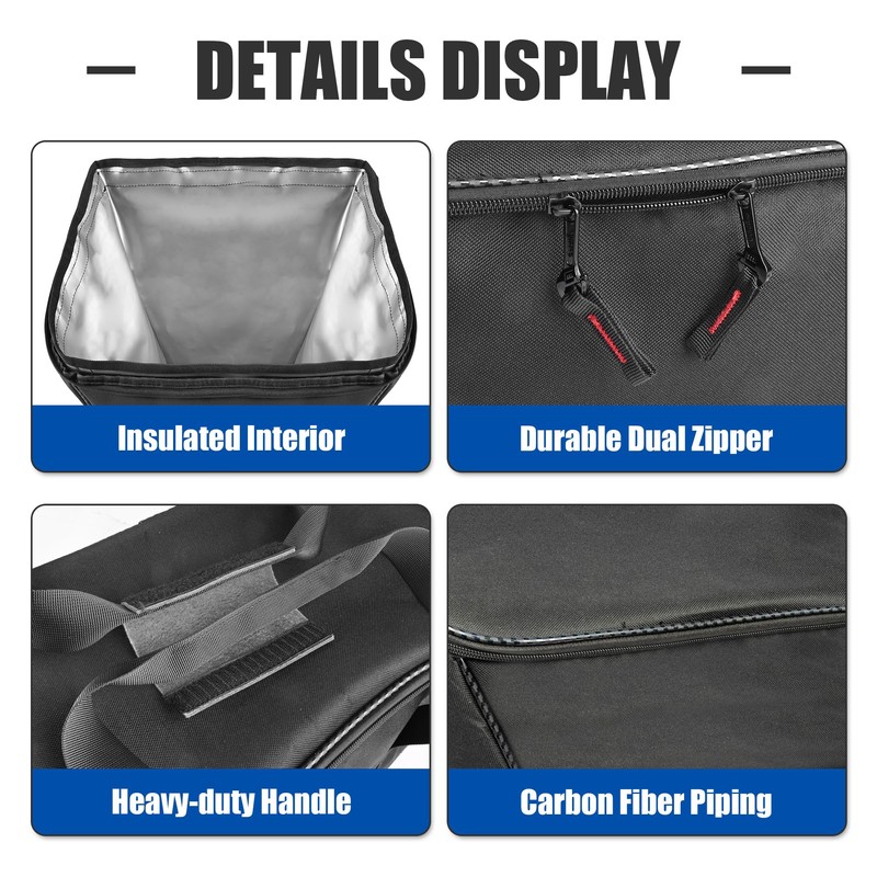 KAMIYONG 2pcs Front Trunk Bag Frunk Organizer Removable Luggage Bags