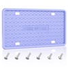 QiqaMole 1 Pack Silicone License Plate Frame, Front Back License