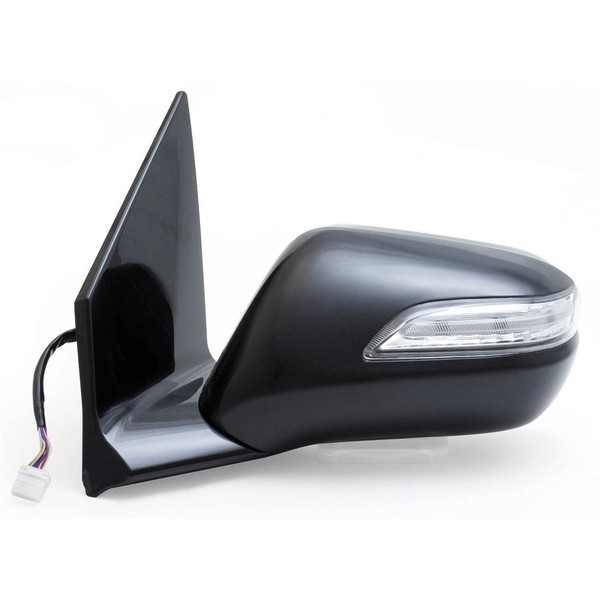 Fit System 63040H Acura MDX Driver Side OE Style Heated Power Replacement Mirror with Turn Signal, Memory and Blue Lens
