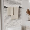 WZRUA 18 Inch Matte Black Towel Bar Towel Rack for