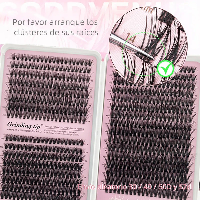 Kit De Extensión De Pestañas Naturales De 480 Piezas