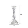 Vintage Glass Candlesticks Candles Holders Candelabras Wedding Celebration Centerpiece Taper