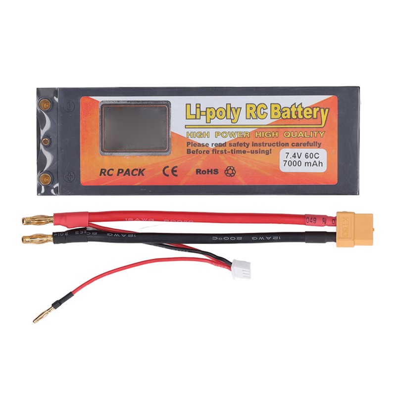 Li Poly RC Battery 2S 60C 7000mAh 7.4V Li Poly