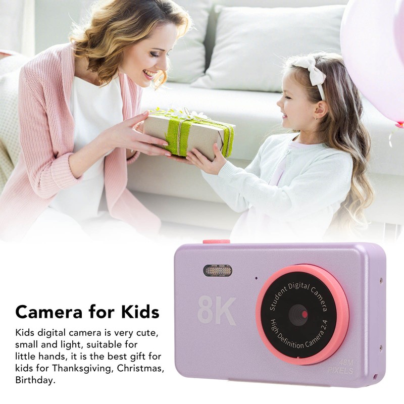 Kids Camera 4000W Dual Camera High Definition 4K 2.4in Screen