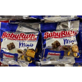 Nestlé Baby Ruth Mini Bite Size Chocolate Caramel Nougat Candy Bar - {LOT OF 2}