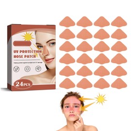 Nose Sun Protection, Sun Nose Plasters, UV Nose Protection Outdoor, Nose Plasters Outdoor, Sun Protection Nose, Sun Protection Nose Patch, Beige Nose Protection for Outdoor Sports (Pack of 24)
