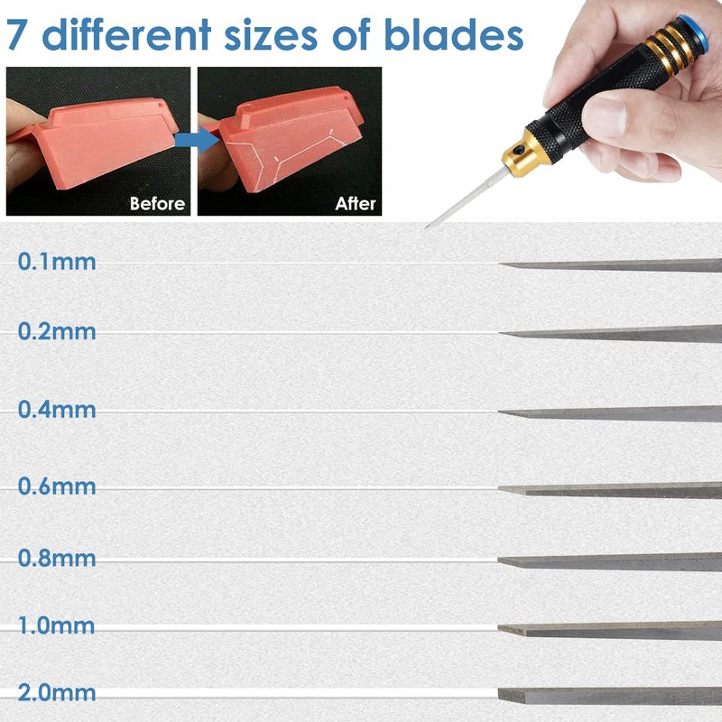 Alongen Model Chisel,Model Scribers Resin Cutting Tool Craping Line Scraping