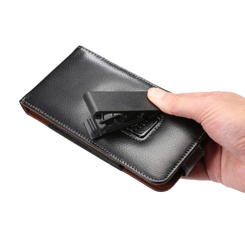 DFVmobile - Magnetic Genuine Leather Executive Case Belt Clip Rotary