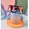 Sakiida 1L Water Bottle with Straw Sports Drinks Bottle with