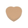 Glorex Heart Box, Cardboard, Natural, 9.2 x 9 x 2.6