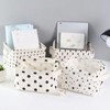 Small Storage Baskets, 4PCS Fabric Storage Basket Organizer with Handles,