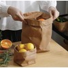 Bombinate Large Washed Craft Washable Storage Bag, Paper Brown, Food