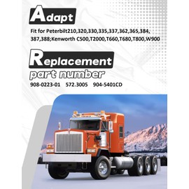 Heavy Duty Diesel Exhaust Fluid Tank Cap DEF Fit for Peterbilt 210 320 330 335 337 362 365 384 387 388 Fit for Kenworth C500 T2000 T660 T680 T800 W900 Replace 572.3005 908-0223-01 904-5401CD