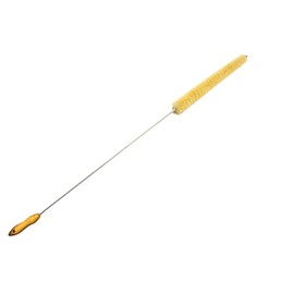 Neustanlo Professional Radiator Brush 2.0 Extra Soft Goat Hair White Bristles Plastic Coated Stainless Steel Wire 120 cm Long