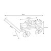 Shine Company Decorative Large Buckboard Wagon Garden Planter - Green