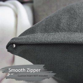 Topfinel Decorative Cushion Covers, 40 x 40 cm, Set of 2, Fluffy, Chenille Cushion Covers, Cuddly, Throw Pillow Covers, for Living Room, Sofa, Bed, Garden, Balcony, Children's Room