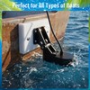 Transducer Mounting Plate with Screws, UV-Resistant Transducer Mounting Board Hardware