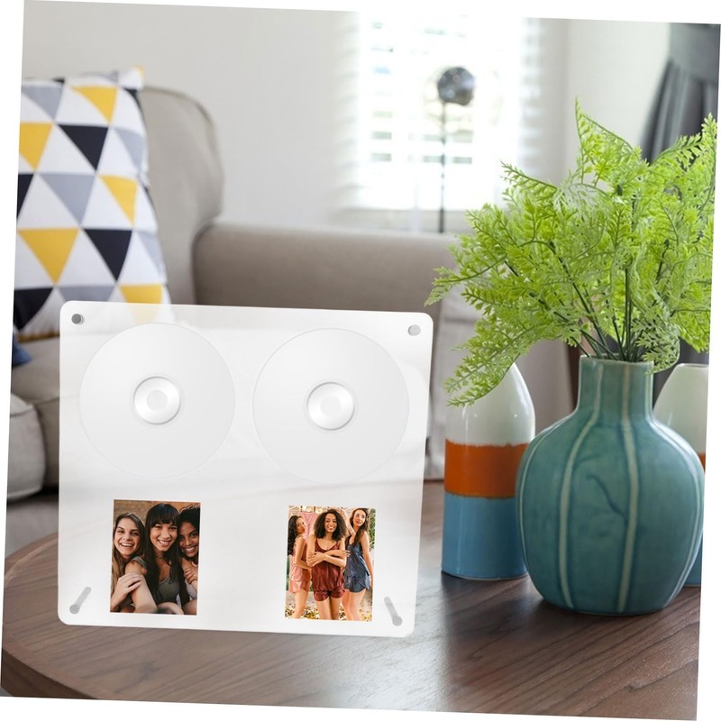 SEWACC Acrylic CD Display Stand Transparent Disc Holder for Albums