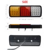 Auovo 75 LED Truck Tail Lights DC12V Amber Red White