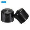 PATIKIL 35MM Vinyl Rubber End Caps, 4 Pack Flexible Bolt
