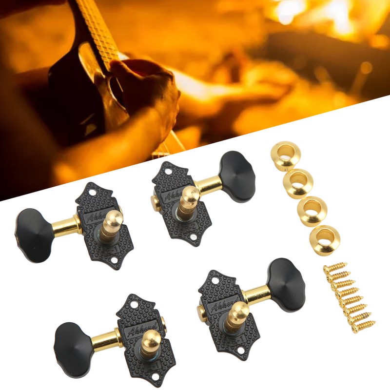 Ukulele Tuning Pegs Metal 2 Left 2 Right Guitar Tuning