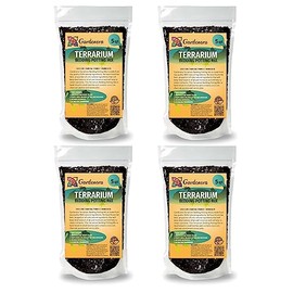 GARDENERA Terrarium Bedding - Custom Blend of Coco Coir, Charcoal, Pumice, and Vermiculite for Healthy Plant Growth - 20 QUARTS