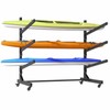 Aidek Kayak Storage Rack, Freestanding Kayak Stand with Lockable Wheels