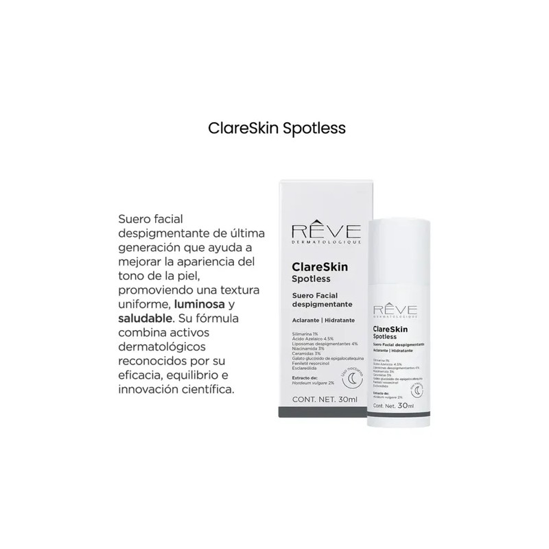Reve Clareskin Spotless Suero Facial Despigmentante 30ml
