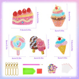 Gifts for 6-10 Year Old Girls - Craft Kits, Diamond Art Painting Mosaic Kits for Kids - Toys and Birthday Presents for 7-12 Year Olds