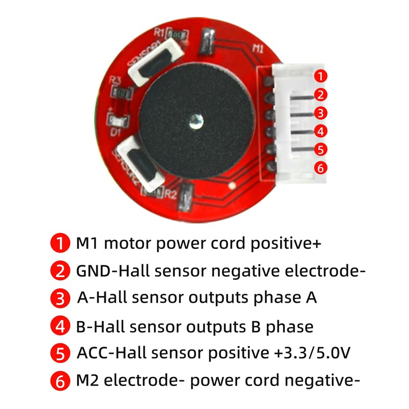 XiaoR GEEK 2Pcs Gear Motor with Encoder DC 12V 100RPM