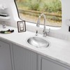 LQS Oval Stainless Steel RV Sink, 13.39" x 10.63" Small
