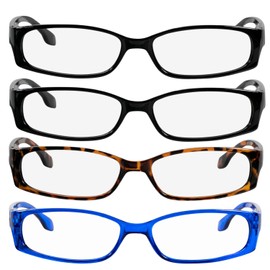 TruVision Readers Reading Glasses - 9503H -2Black-Tortoise-Blue-1.00