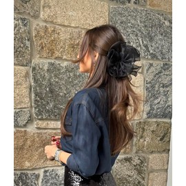 RPZL Chiffon Bow Hair Clip (White)