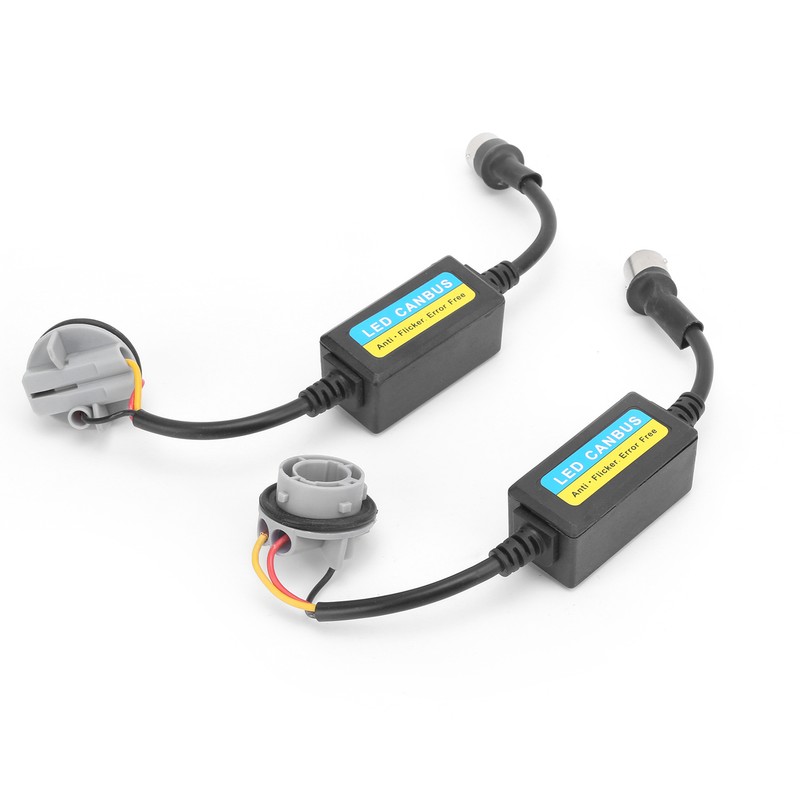 2pcs 1157 LED Decoder 5W 12-24V Load Resistor Flash Warning