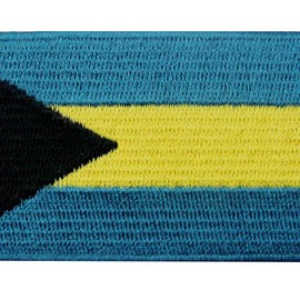 Bahamas Flag Embroidered Patch Bahamian Islands Iron On Sew On National Emblem