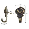 Push Pin Hangers, 20 Pcs Zinc Alloy Rose Pin Hooks