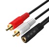 LUYING Audio Distribution Cable 3.5mm Stereo Mini Plug (Female) to