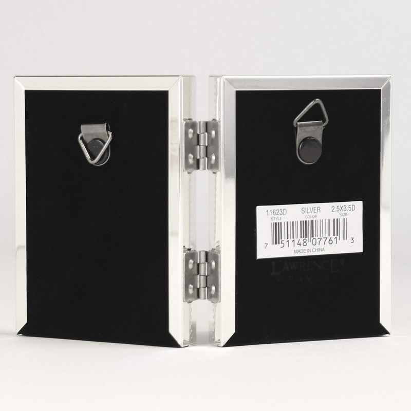 Lawrence Frames Lawrence Metals Frame, 2.5x3.5 Double, Silver
