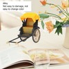 FUZHUI Retro Rickshaw Model - Nostalgic Zinc Alloy Detailed Rickshaw