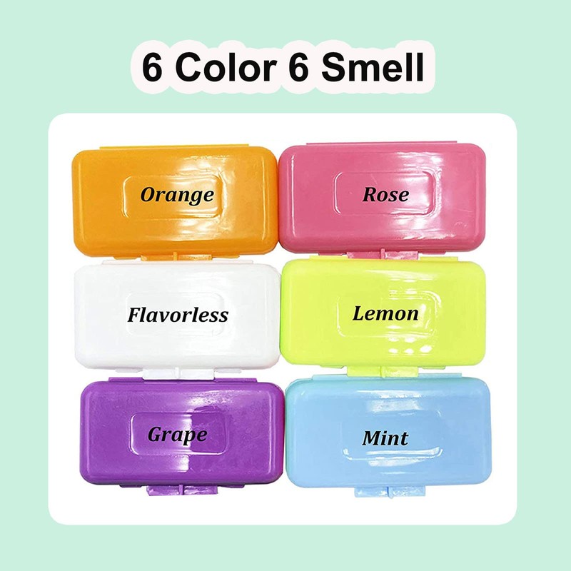 Dental Care Orthodontic Wax for Braces, 6 Pieces, 6 Colours