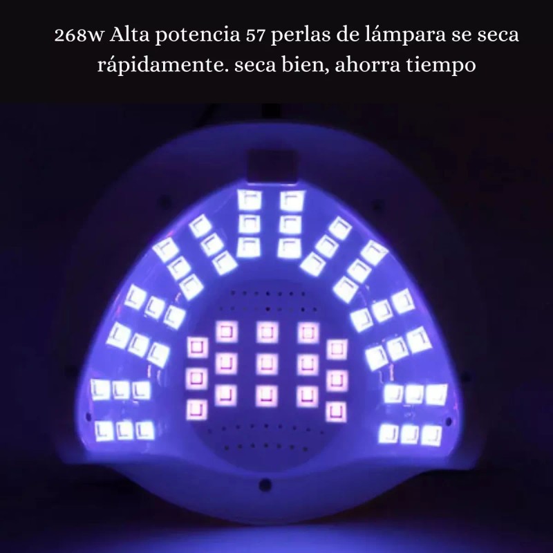 Sun Lampara Uñas Sun 268w Uv Led Esmaltes Top Base