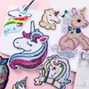 ZAHD Pack of 13 iron-on patches, unicorn patches, mixed application,